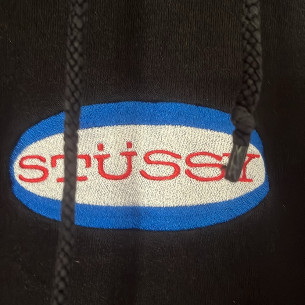 Vintage Stussy hoodie with front logo